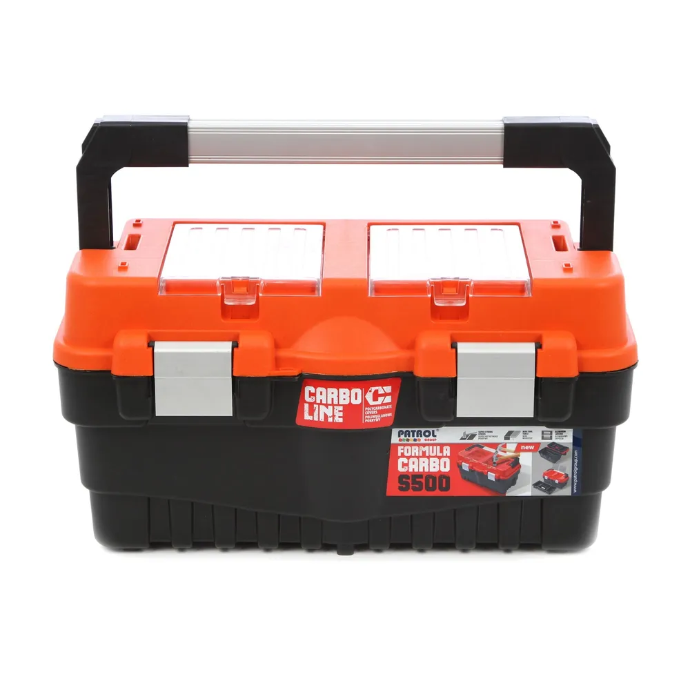 Cutie pentru scule Patrol S500 18 AL, culoare portocaliu, 462 x 256 x 242 mm