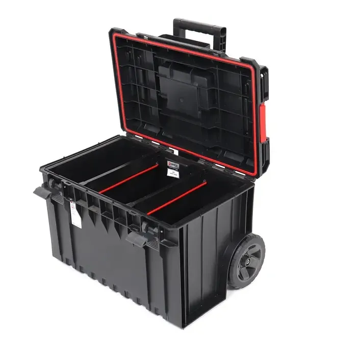 Cutie pentru scule, Qbrick System One Cart, 600x460x765mm, cu roti, metal ax