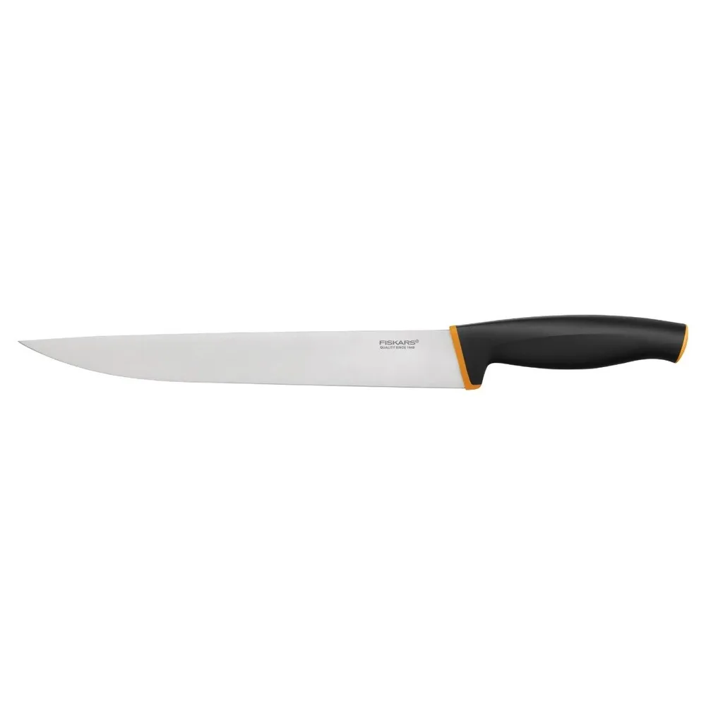 Cutit Fiskars Control+, otel inoxidabil, negru + portocaliu, 21 cm