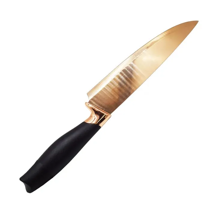 Cutitul bucatarului, Konedi D3365, otel inoxidabil, rose gold, 20 cm
