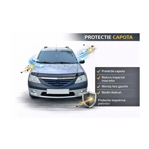 Deflector capota auto compatibil Dacia Logan I 2004-2012 — imaginea 2