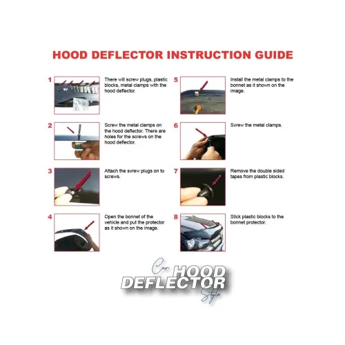 Deflector capota auto compatibil Ford Transit V 2002-2006 — imaginea 3
