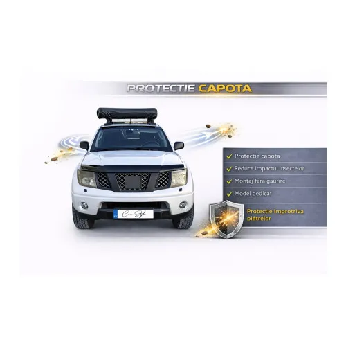 Deflector capota auto compatibil Nissan Navara D40 2005-2014 — imaginea 2