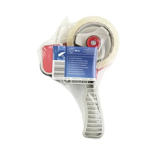 Derulator manual pentru banda, 1 rola banda adeziva 60m, set
