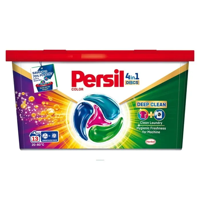 Detergent de rufe capsule, Persil Color Discs 4 in 1, 13 spalari