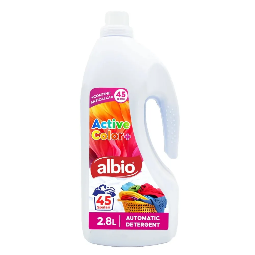 Detergent de rufe lichid, Albio Color, 3 kg / 2.8 L