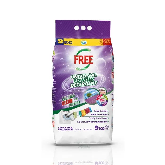 Detergent de rufe pudra, automat, Free Universal, lavanda, 9 kg, 90 spalari