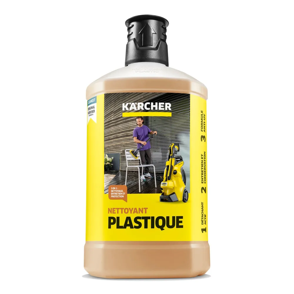 Detergent lichid, pentru plastic, pentru aparat de spalat cu presiune K 2 - K 7, Karcher RM 613 3-in-1, 6.295-758.0, 1 litru
