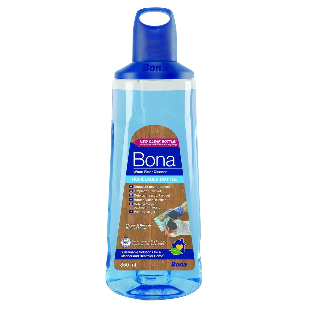 Detergent pentru parchet BONA Premium, cartus reincarcabil, 850 ml, pH neutru, uscare rapida