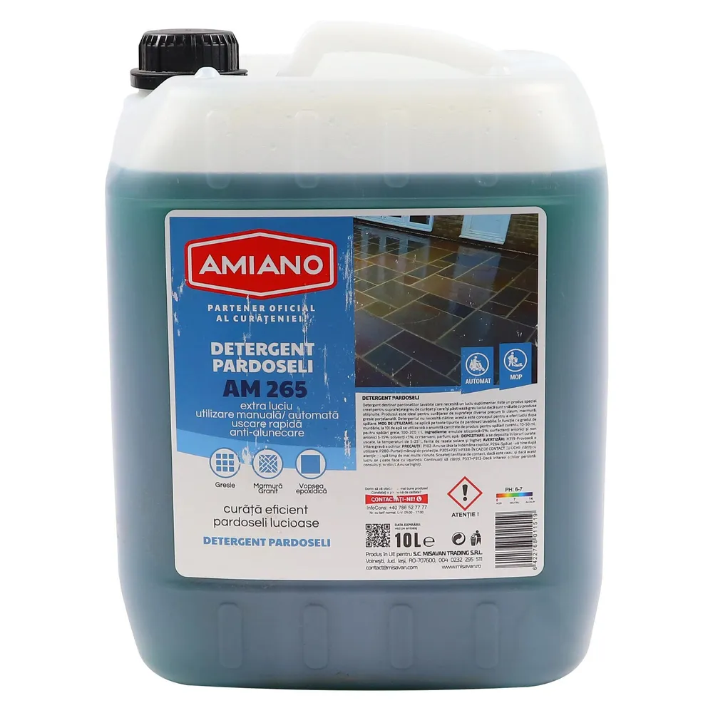 Detergent pentru pardoseli Amiano AM 265, luciu, 10 l