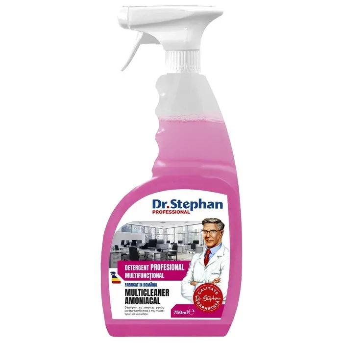 Detergent profesional Dr. Stephan Multicleaner Amoniacal, spray, 750 ml, suprafete multiple