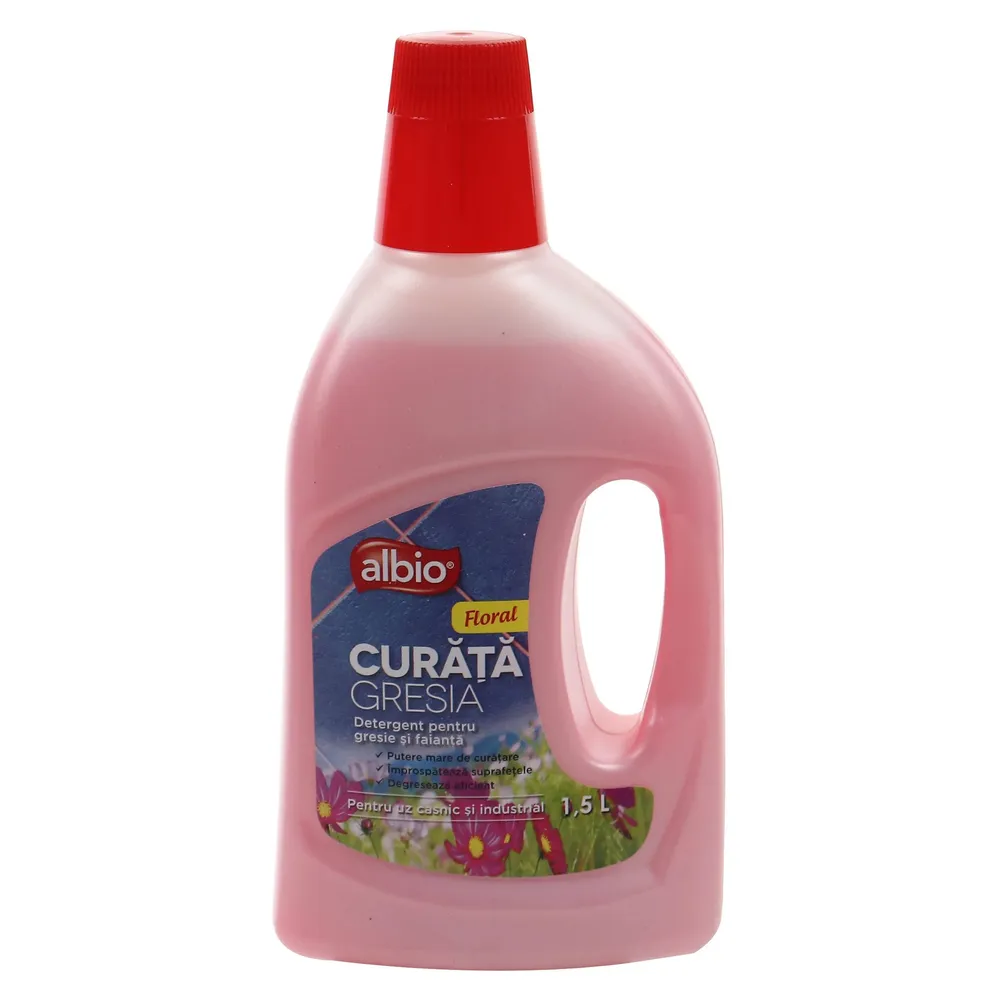 Detergent universal Albio Floral, lichid, 1.5L, pentru gresie si faianta