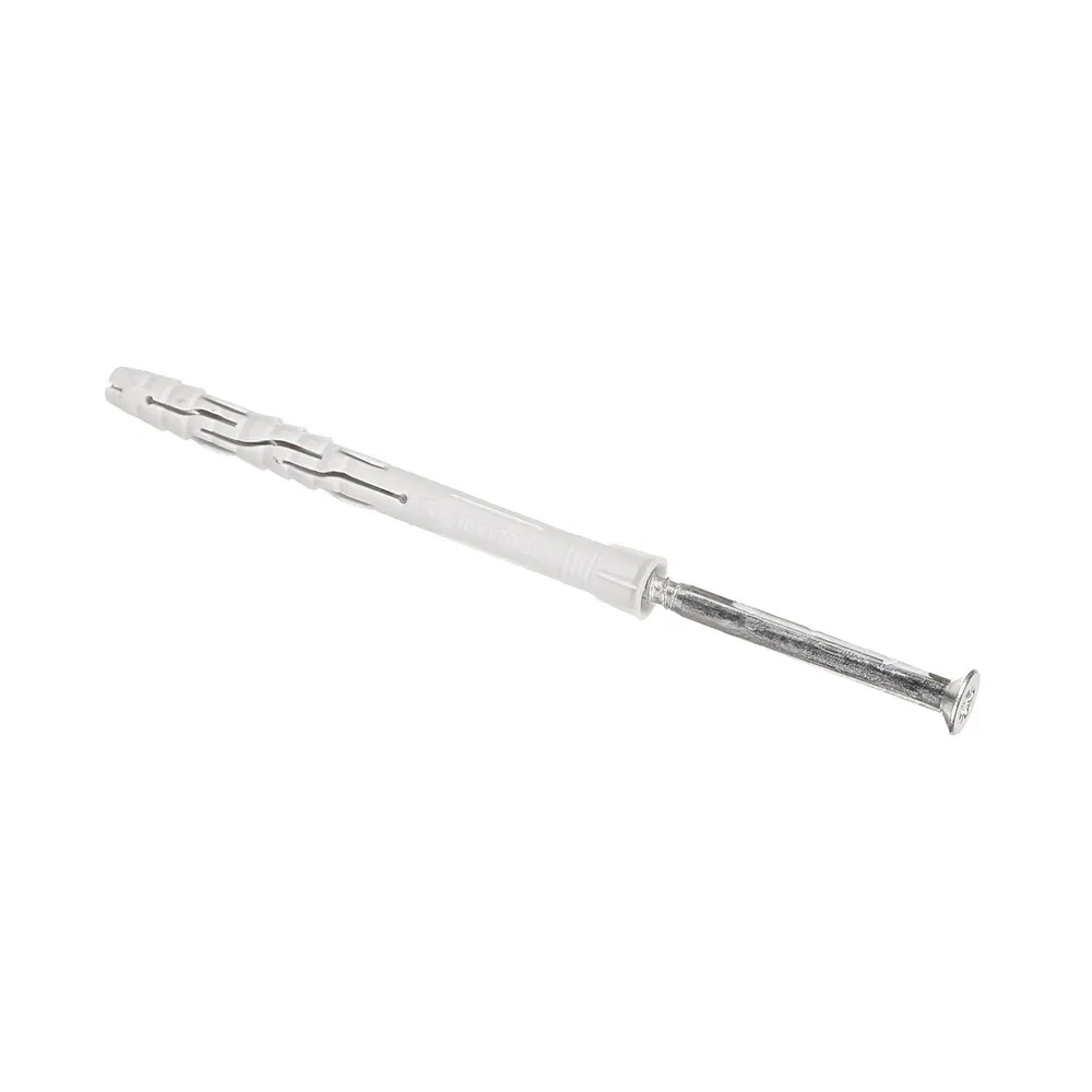 Diblu cu surub, pentru caramida goala, nailon si otel, Ø 10 x 120 mm