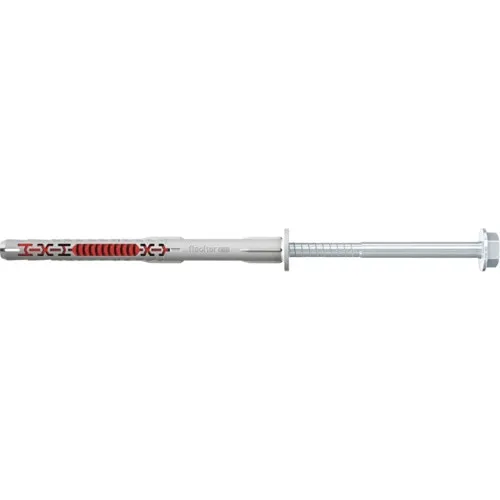 Diblu lung Fischer, 10x140mm, set 4 buc, pentru beton, plastic