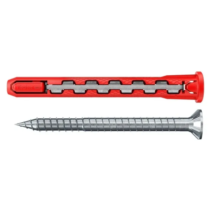 Diblu universal din nylon, cu surub, cap inecat, Fischer HybridPower T, 10 x 90 mm, 50 bucati