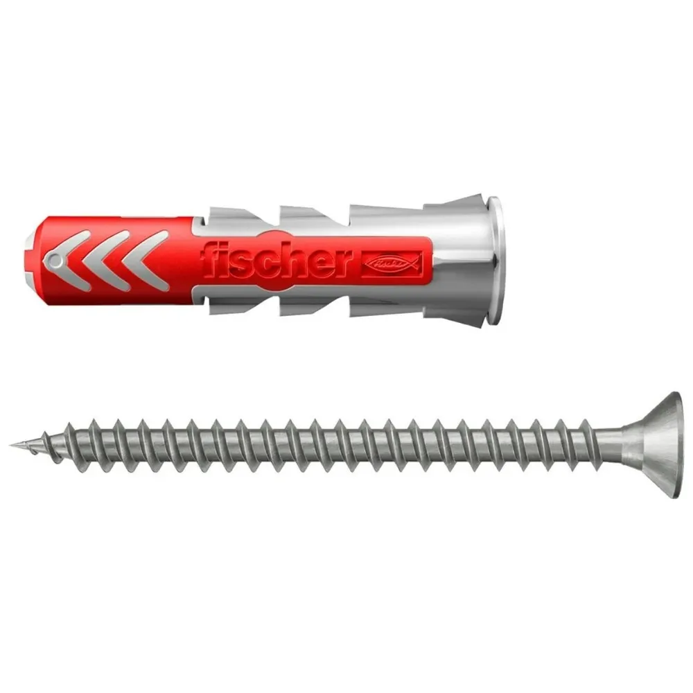 Diblu universal din nylon, cu surub cu cap inecat, Fischer Duopower, 5 x 25 mm, set 8 bucati