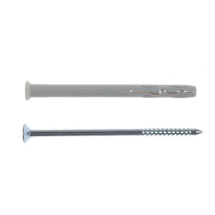 Diblu universal din nylon, cu surub, Fischer, 6 x 80 mm