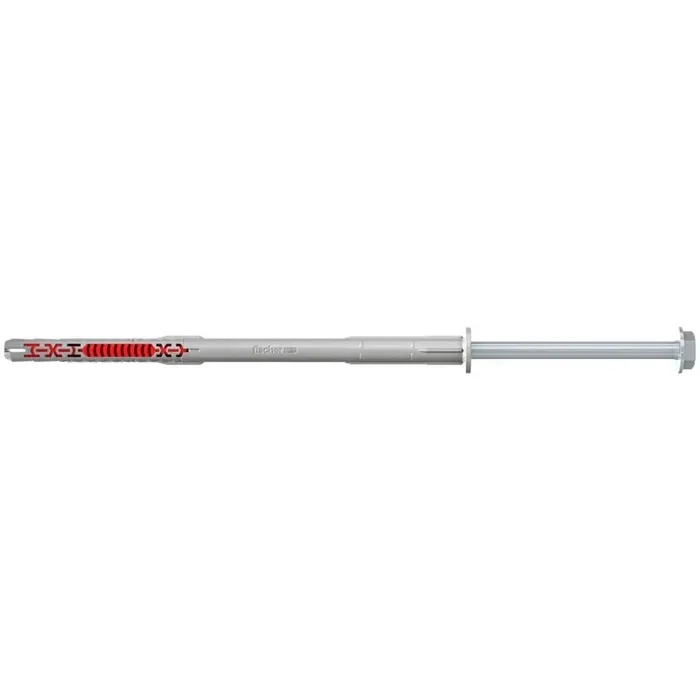 Diblu universal, din nylon, Fischer DuoXpand FUS, 10 x 160 mm, cu surub, zincat alb, cu cap hexagonal