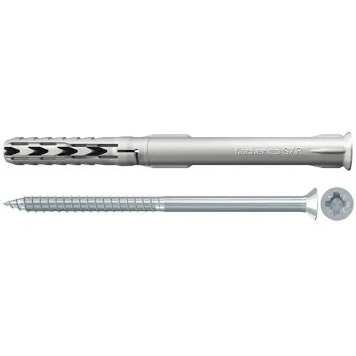 Dibluri nailon cu surub Fischer SXR, 6x60mm, Pachet 50 buc