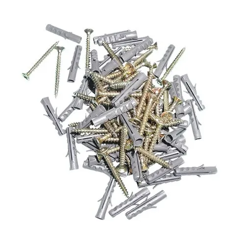 Dibluri plastic cu surub 6x40 mm, 50 bucati