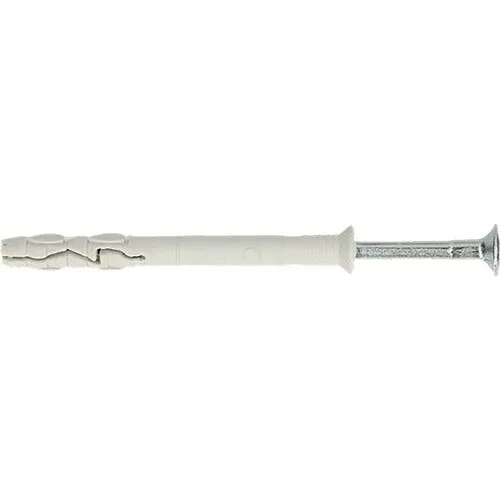 Dibluri plastic cu surub cui percutie Fischer 6x40 mm, 100 bucati
