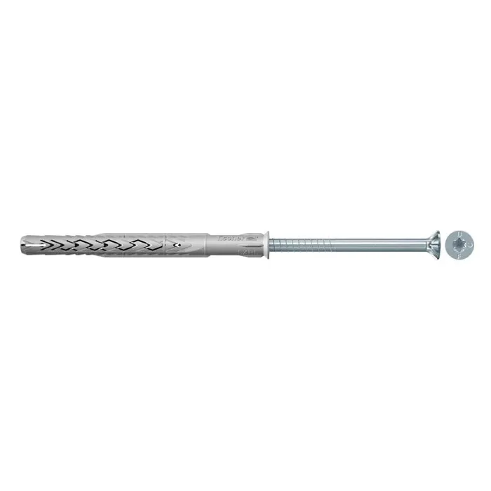 Dibluri universale Fischer SXR, nylon, 14x140mm, gri, set cu surub