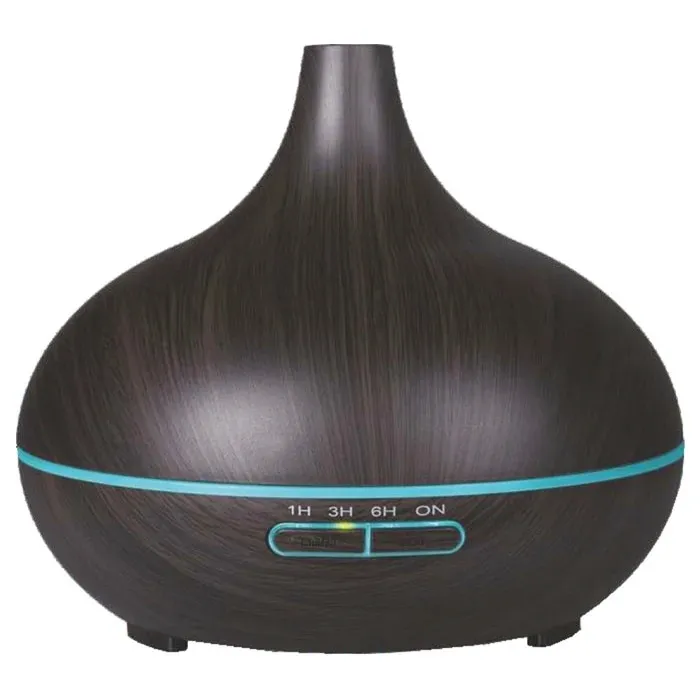 Difuzor aromaterapie ultrasonic Paxton AD-1M Dark Wood, 300 ml, 14 W, functie Mist, functie Light, stejar inchis