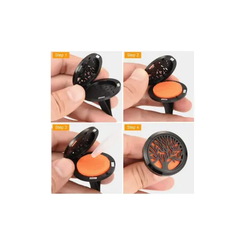 Difuzor auto aromaterapie cu prindere clips in grila de ventilatie tip fluture — imaginea 4