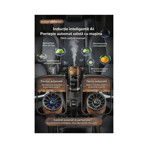 Difuzor odorizant auto cu uleiuri esentiale cu acumulator reincarcabil 5V — imaginea 2