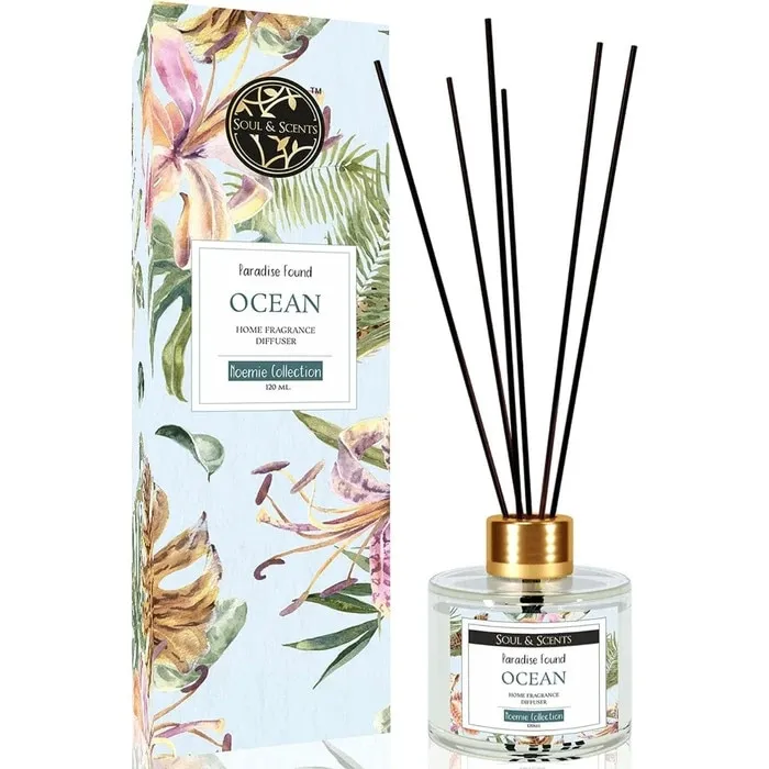 Difuzor parfum cu betisoare Aroma Land, Soul Scent, aroma ocean, 120 ml