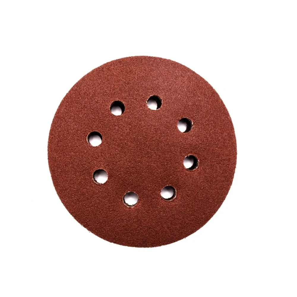 Disc abraziv cu autofixare, pentru lemn / metal / glet, Lumytools LT08558, 125 mm, granulatie 80, set 10 bucati