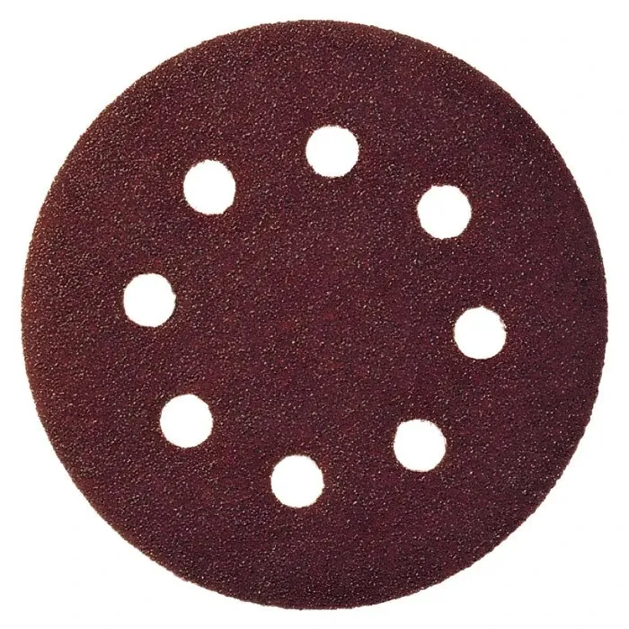 Disc abraziv cu autofixare, pentru lemn / metale, Klingspor PS 22 K, 125 mm, granulatie 80, set 5 bucati