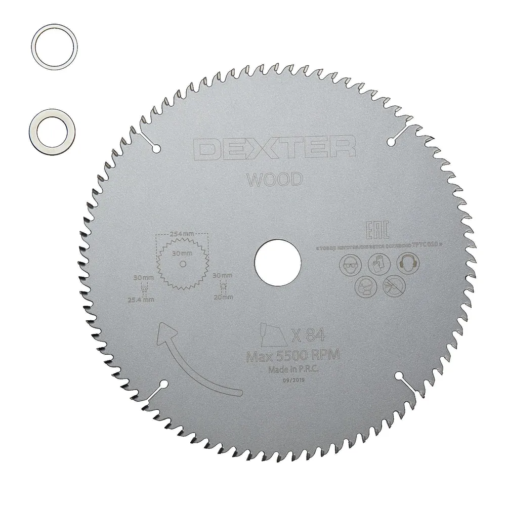 Disc circular Dexter, pentru fierastrau, pentru lemn, 84 dinti, Ø 254 mm