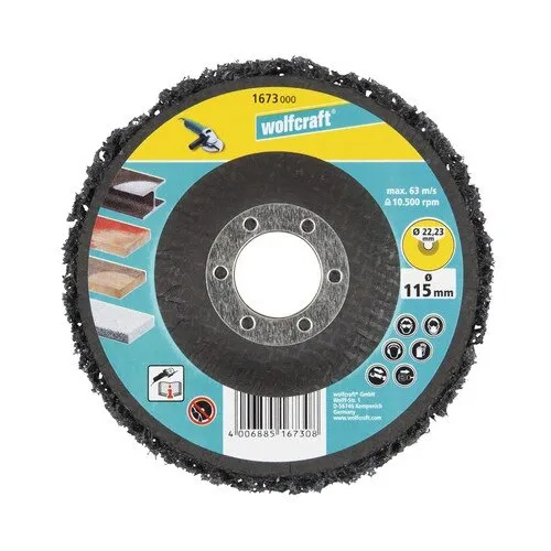 Disc de curatat si lustruit Wolfcraft Ø115x22, 23 mm