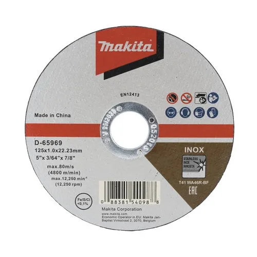 Disc debitare inox Makita Ø125x1x22, 23 mm