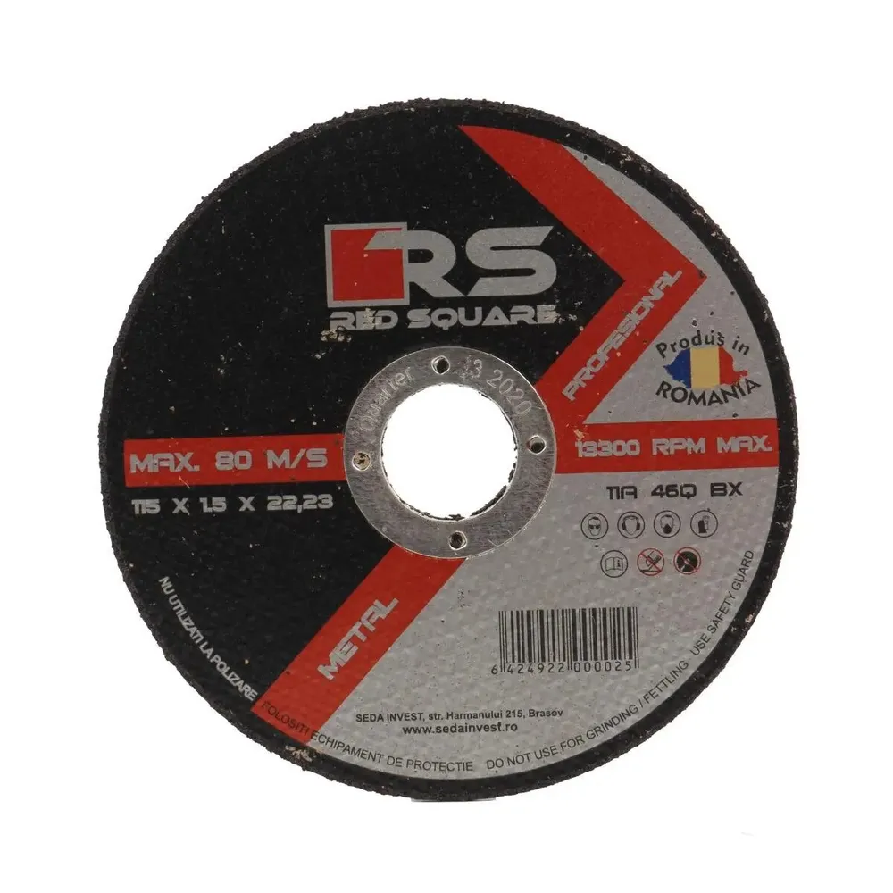 Disc debitare metal, Red Square DRSQPROF11515, 115 x 22.2 x 1.5 mm