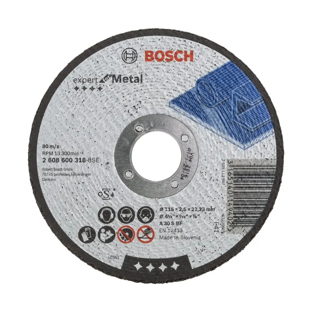 Disc debitare metale, 115x22.23x2.5mm