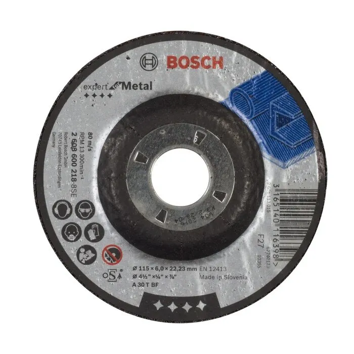 Disc degrosare pentru metal, 115x22.23x6mm