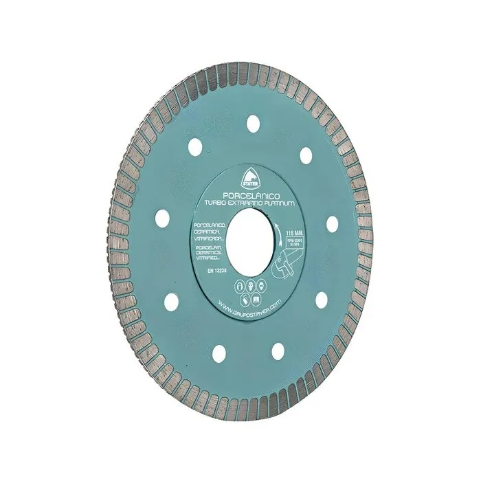 Disc diamantat, cu segmente, pentru debitare placi ceramice, Stayer 14239, 115 x 22.2 x 1.2 mm