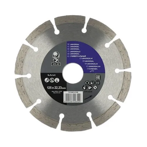 Disc diamantat Norton Atlas Universal Ø125x22, 23mm