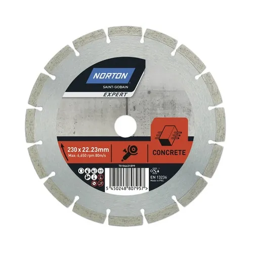 Disc diamantat pentru beton Norton Expert Ø230x22, 23mm