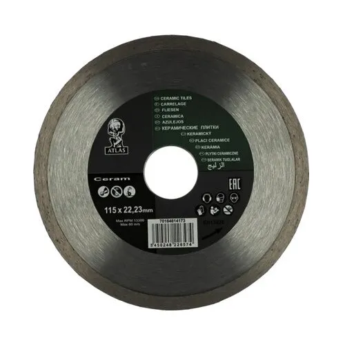 Disc diamantat pentru ceramica Norton Atlas Ø115x22, 23mm