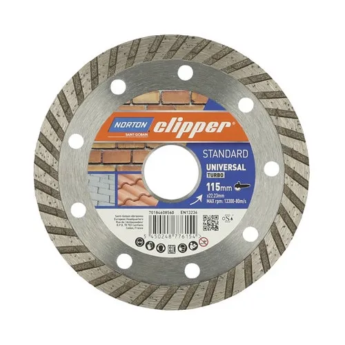 Disc diamantat universal Norton Clipper Ø115x22, 23mm