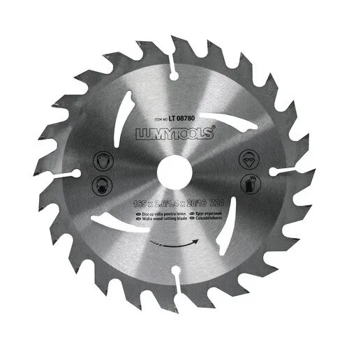 Disc fierastrau circular Lumy Tools Ø165x2, 6/1, 4x20/16 mm 24 dinti