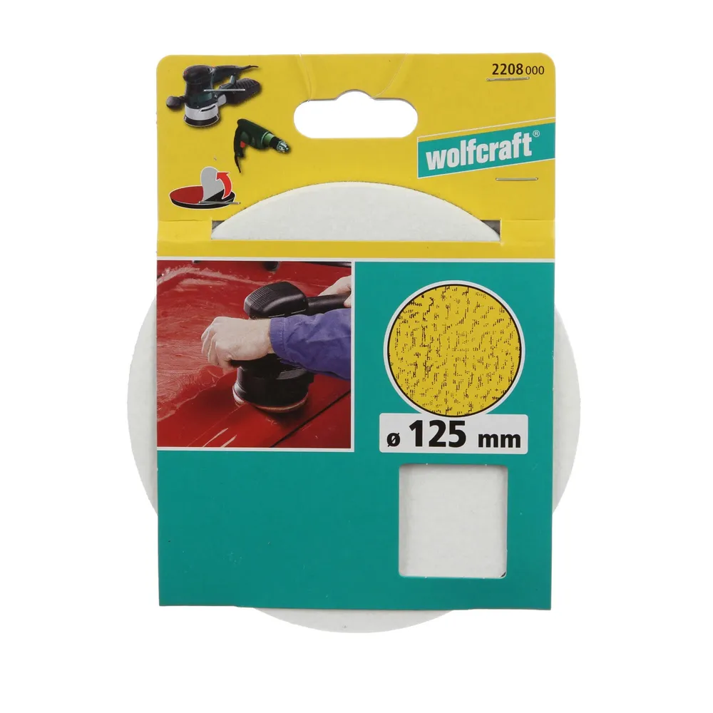 Disc pentru lustruire, Wolfcraft 2208000, 125 mm