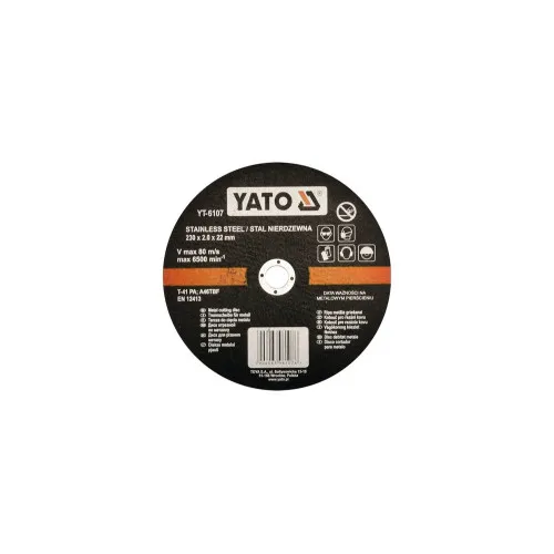 Disc taiat metal inox Yato 230x2x22mm