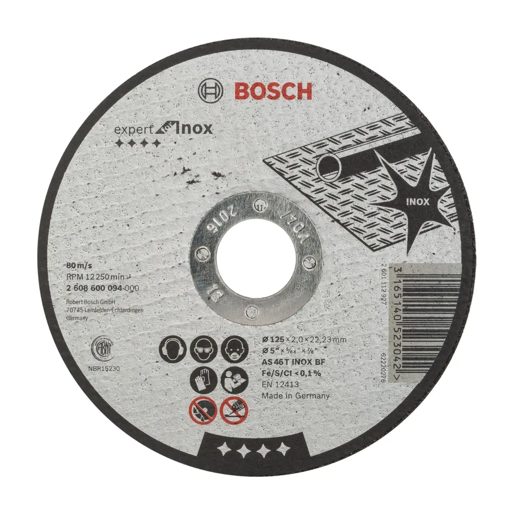 Disc taiere Bosch, pentru otel/metal, Ø 125 x 2 mm