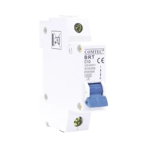 Disjunctor electric modular Comtec 1P 10A 4, 5kA, curba C