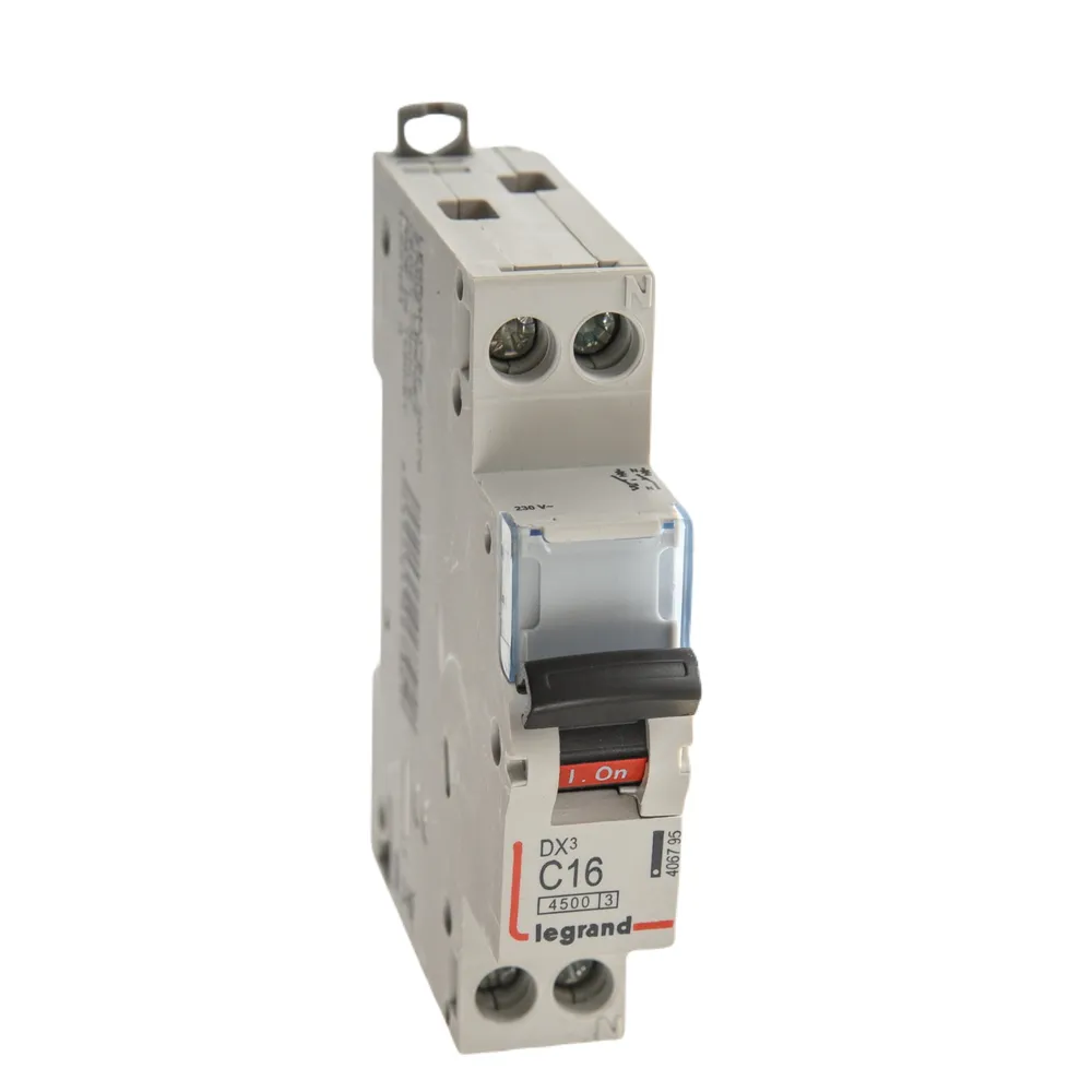 Disjunctor Legrand DX3, 1P+NR, 16 A, curba C, 4.5 KA