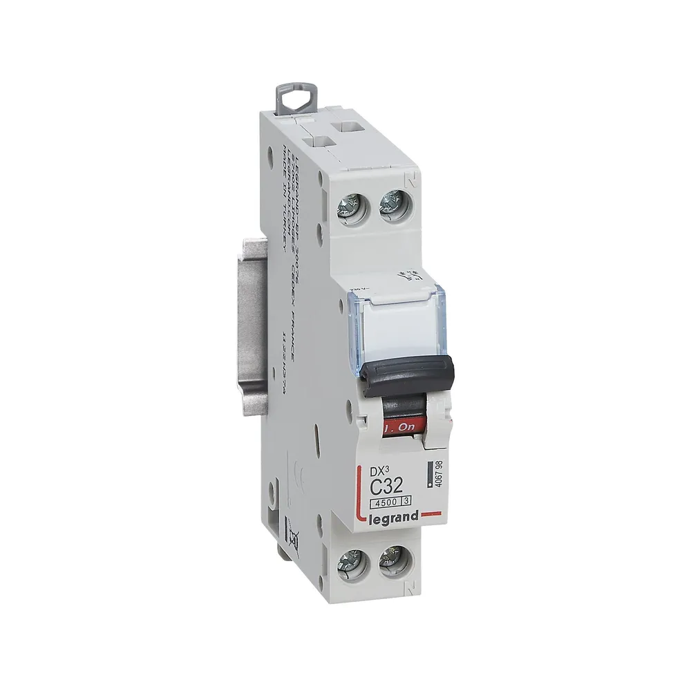 Disjunctor Legrand DX3, 1P+NR, 32 A, curba C, 4.5 KA